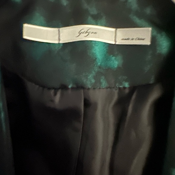 Gibson, open front green and black blazer - large - Vintage - Picture 2 of 4
